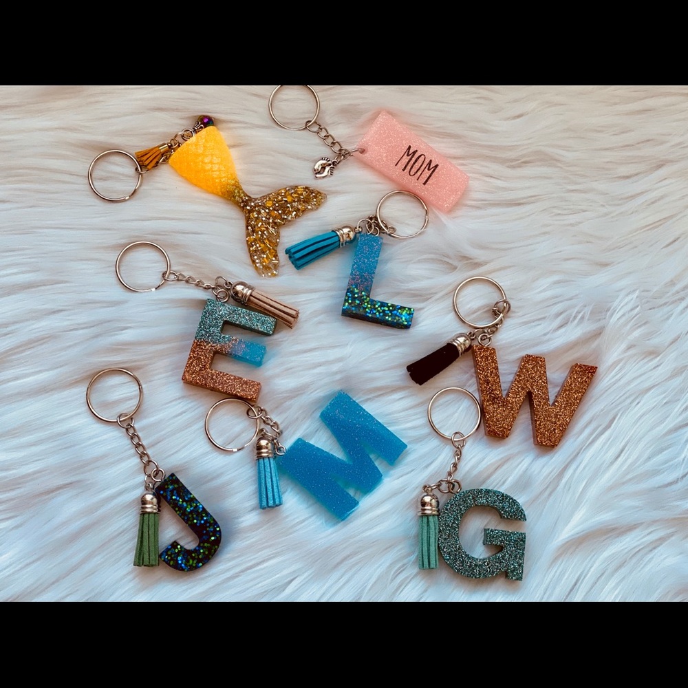 Glitter keychain
